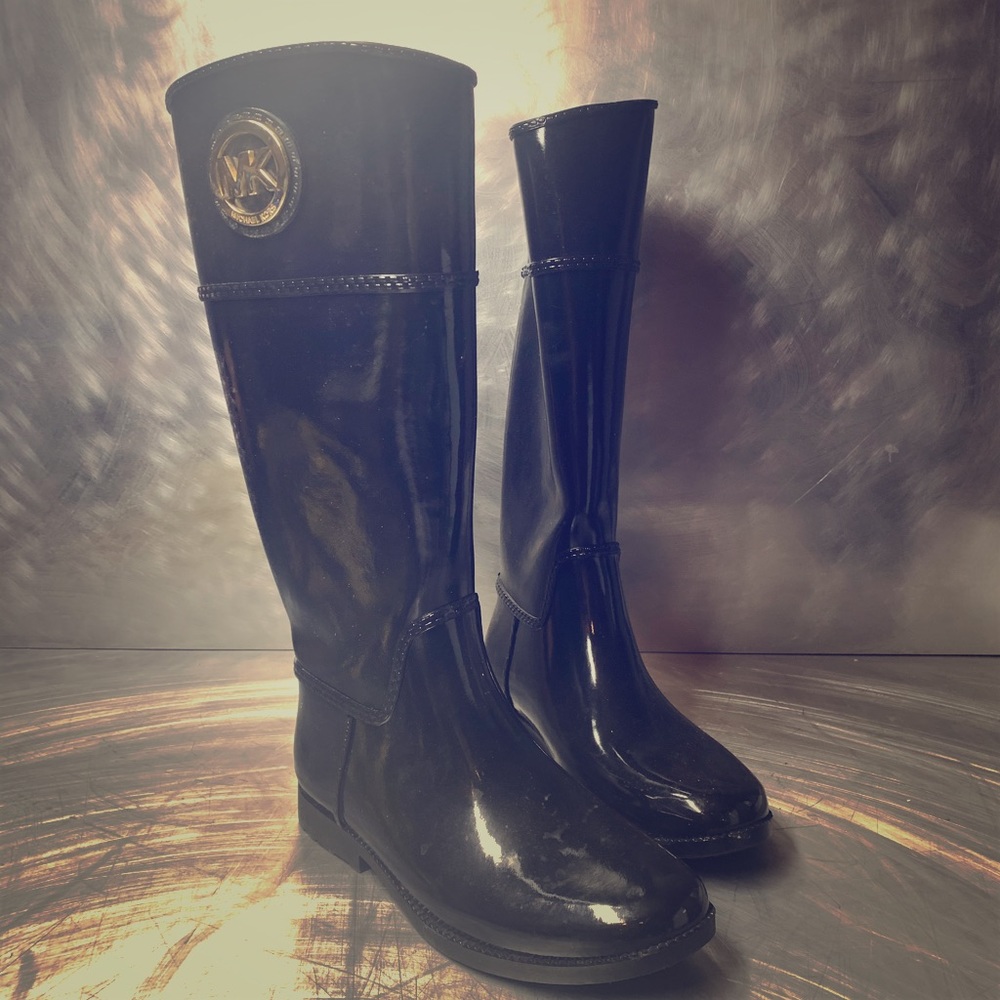 Michael Kors Black Stockard Rain Boot